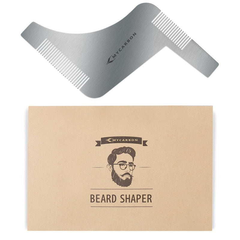 MYCARBON Beard Stencil Beard Care Beard Stencil Beard Shapes for Chin Beard Sideburns Neck | With Beard Comb for Full Beard and 3 Day Beard - NewNest Australia