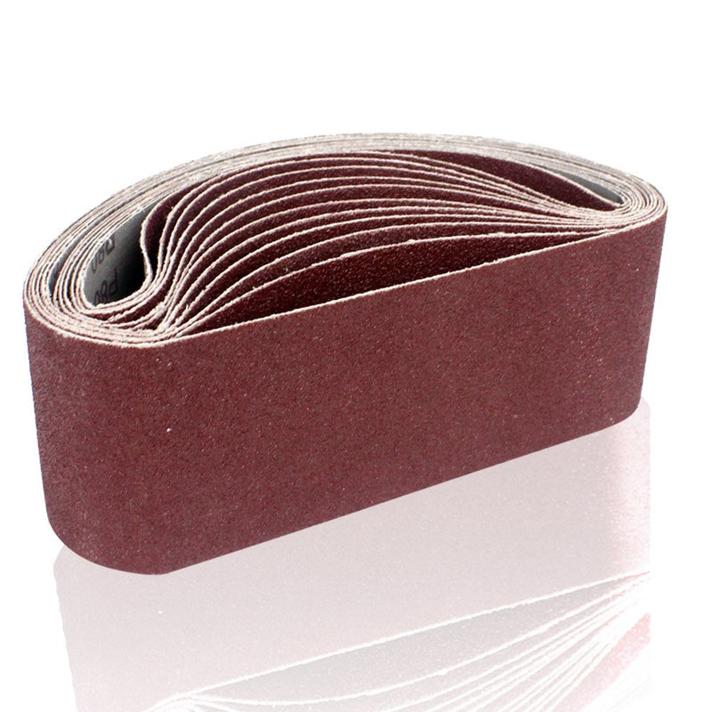 Coceca Sanding Belts 3x21 Inches (75x533mm) Aluminum Oxide Sanding Belt, 80 Grits 12pcs for Belt sander - NewNest Australia