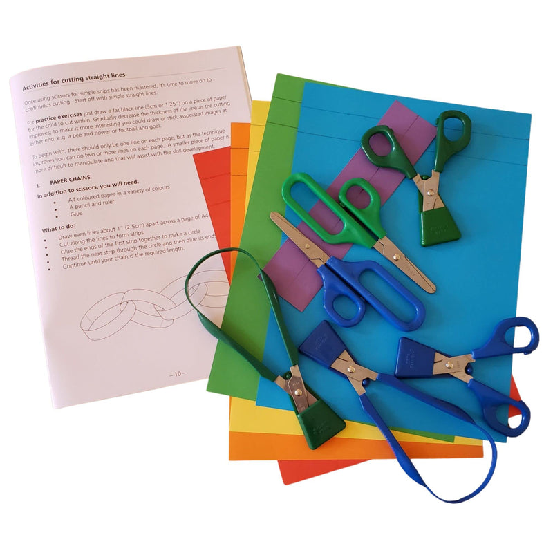 Peta Easi-Grip Left Hand Scissor (45mm rounded blade) Great for children, kids, elderly, disabled scissors for learning to cut. Self Opening, Easy Grip, Non-Fatigue. - NewNest Australia
