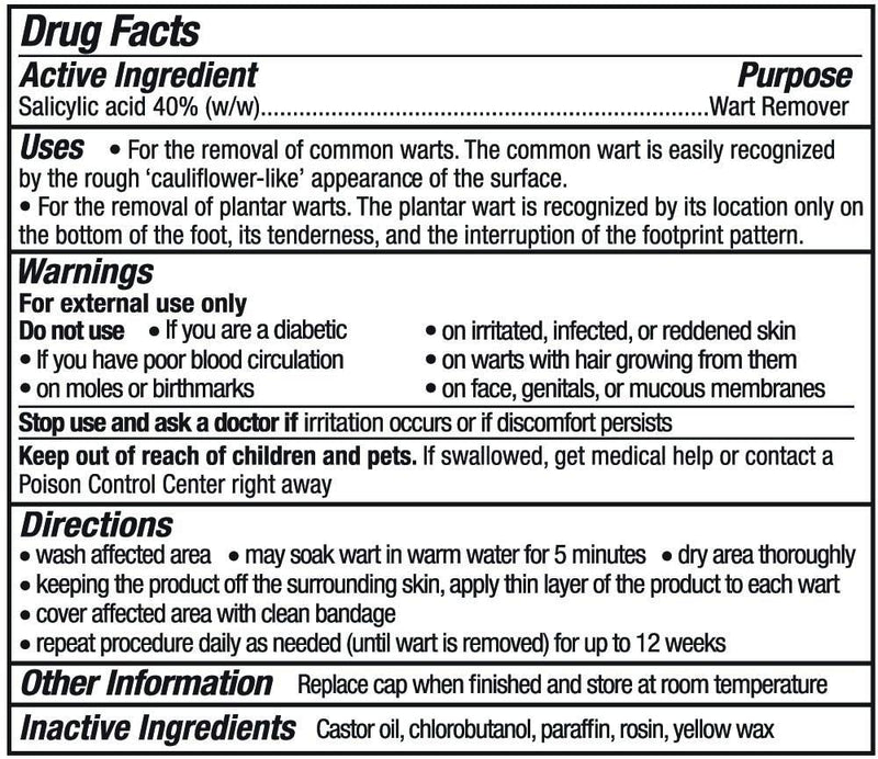 WartStick Maximum Strength Salicylic Acid Solid-Stick Common and Plantar Wart Remover 0.2 Oz - NewNest Australia
