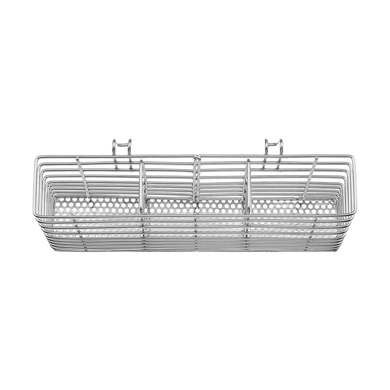 SANNO Stainless Steel Cutlery Utensil Holder Silverware Organizer Rack with Hooks Removable Drying Rack Silverware Holder Utensil Cutlery Basket Kitchen Dish Drainer Dish Drying Rack Grey - NewNest Australia