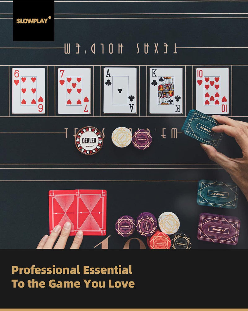 SLOWPLAY Casino Grade Pro Dealer Button for Texas Holdem Poker, 2 Inch Poker Dealer Buttons, Luxury Poker Accessories, Zinc Alloy Material - NewNest Australia