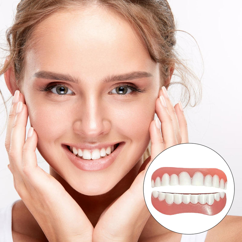 EUPSIIU 5 pairs of false teeth veneers, fake teeth, false teeth veneers, cosmetic tooth cover, cosmetic veneers teeth women men temporary dentures for bad teeth 10 pieces - NewNest Australia