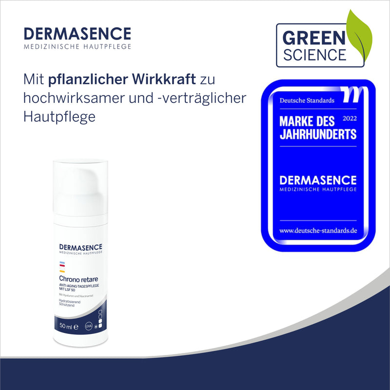 DERMASENCE Chrono retare anti-aging day care SPF 50, 50 ml - day care with high UV protection - NewNest Australia