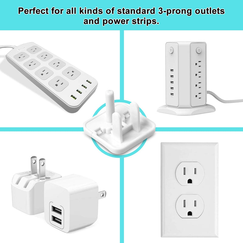 Outlet Covers Baby Proofing with Hidden Pull Handle (55 Pack) 3-Prong Child Proof Socket Covers Safety Power Outlet Plug Covers Electric Outlet Protectors Childproof Outlet Cap - NewNest Australia