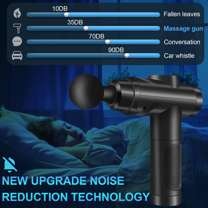 Massage Gun, Muscle Percussion Massager With 30 Speeds, Quiet Hand Massager, Massage Gun With Lcd Touch Screen, 10 Heads, Massage Gun For Shoulder, Body, Back, Relaxation (1) - NewNest Australia