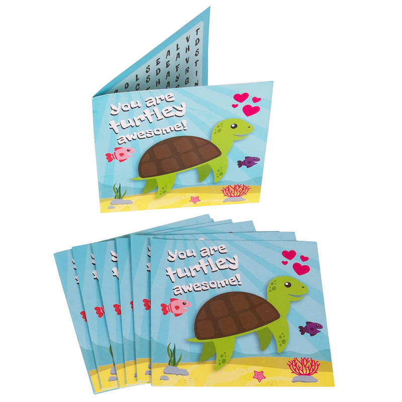 Red Robin Greetings Valentine's Day Cards - Fun Valentine Cards For Kids Sea Life, Word Search Kids Valentines Cards For Boy or Girl (28-Count With Envelopes) - NewNest Australia