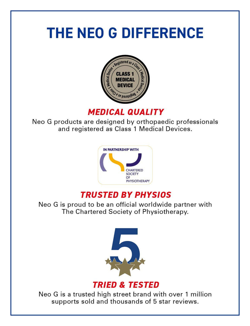 Neo-G Thigh Support Hamstring Support to Quadriceps and Hamstring Muscles – Hamstring Compression Sleeve for Sprains, Strains, Pulled Muscles, Sports Injury – Adjustable – Class 1 Medical Device - NewNest Australia