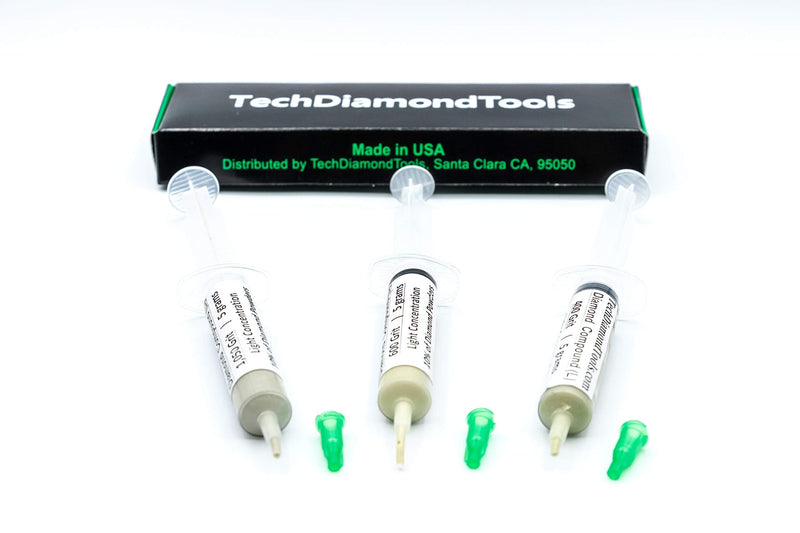 TechDiamondTools Kit of 3 Diamond Lapping Paste Polishing Compound 400 600 1050 Grit Lapidary Paste for Rock Glass Metal Jewelry Resin Marble with 10% of Diamond Powder USA Made 1050 600 400 grit - NewNest Australia