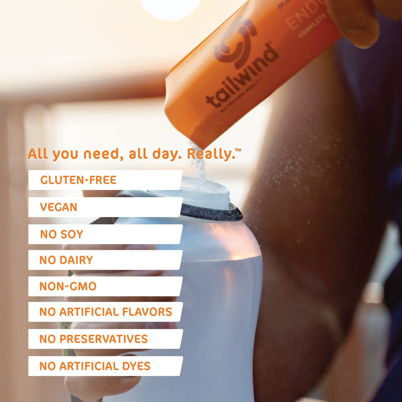 Tailwind Nutrition Endurance Fuel Mandarin Orange 12 Stickpack Starter Set for Running, Cycling, Marathon, Triathlon, Ditch the Energy Gels, Bars, Chews and try Tailwind as a replacement - NewNest Australia