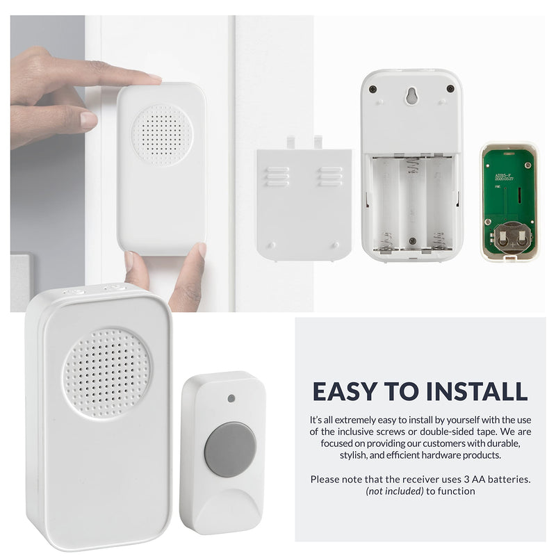 Newhouse Hardware WCMB Doorbell Kit, White Non Plug-in - NewNest Australia