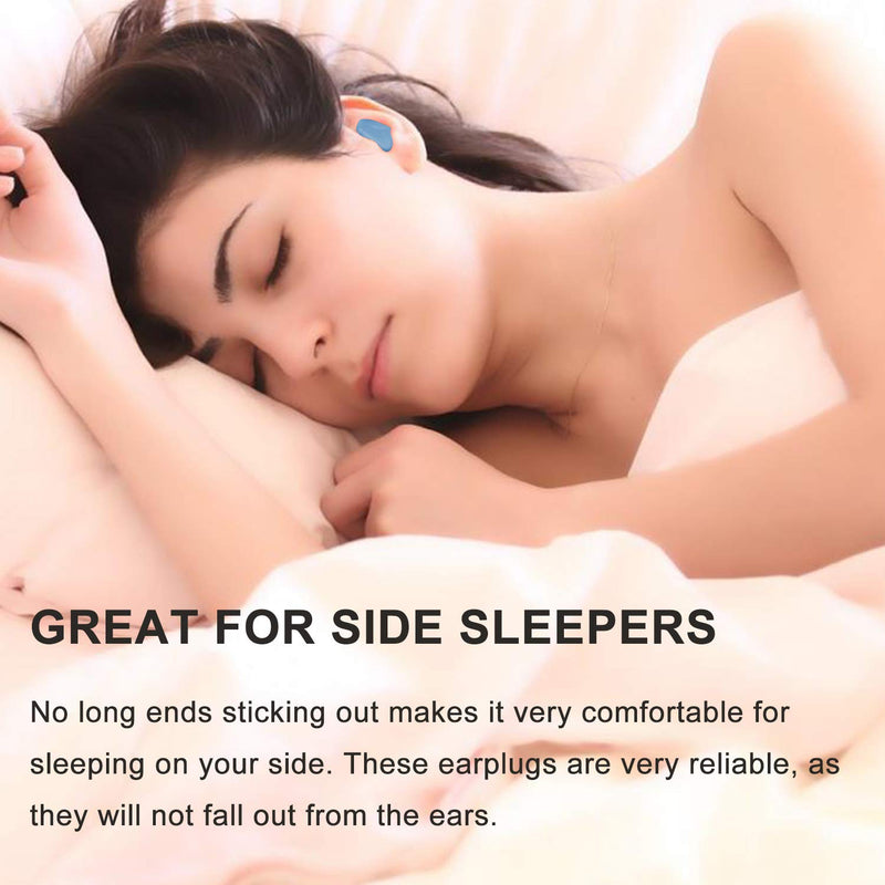 Ear Plugs for Sleeping, Reusable Silicone Moldable Noise Cancelling Sound Blocking Reduction Earplugs for Swimming, Snoring, Concerts, Shooting, Airplanes, Musicians, 32dB Highest NRR - NewNest Australia