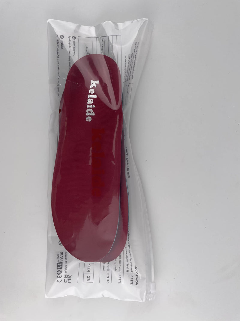 Kelaide Heel Spur Insoles For Men And Women, Orthopedic Insoles For Heel Spurs, Plantar Fasciitis, Flat Foot, Arch Support, Comfort Metatarsal Support, Shoe Insoles, Red, Unisex, Red - NewNest Australia