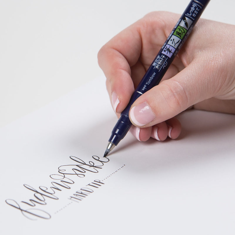 Tombow 62038 Fudenosuke Brush Pen, 2-Pack. Soft and Hard Tip Fudenosuke Brush Pens for Calligraphy and Art Drawings 2 Count (Pack of 1) Black - NewNest Australia