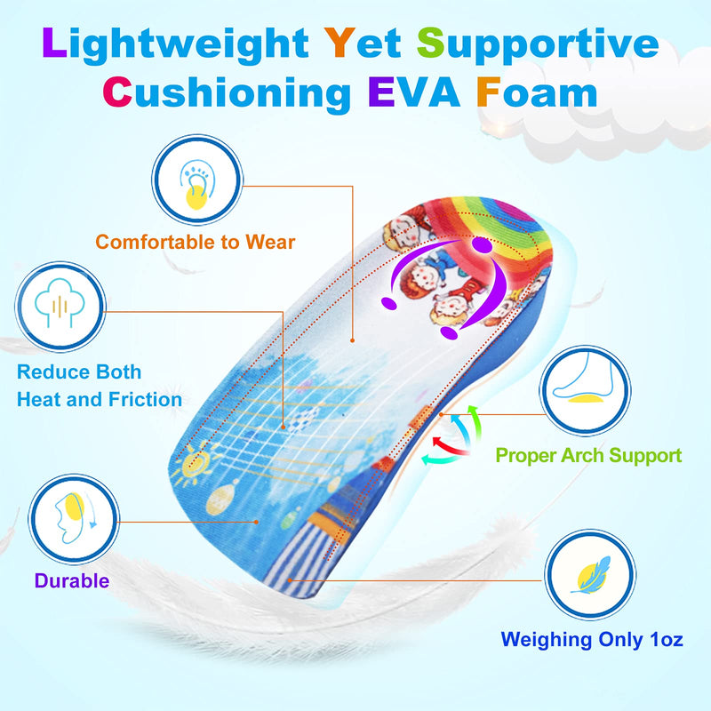 3/4 Length Insoles for Kids, Orthotic Kids Insoles Arch Support Childrens Insoles for Kids’ Flat Feet, Plantar Fasciitis, Pronation, Heel Pain 8.5-10.5 UK Child - NewNest Australia