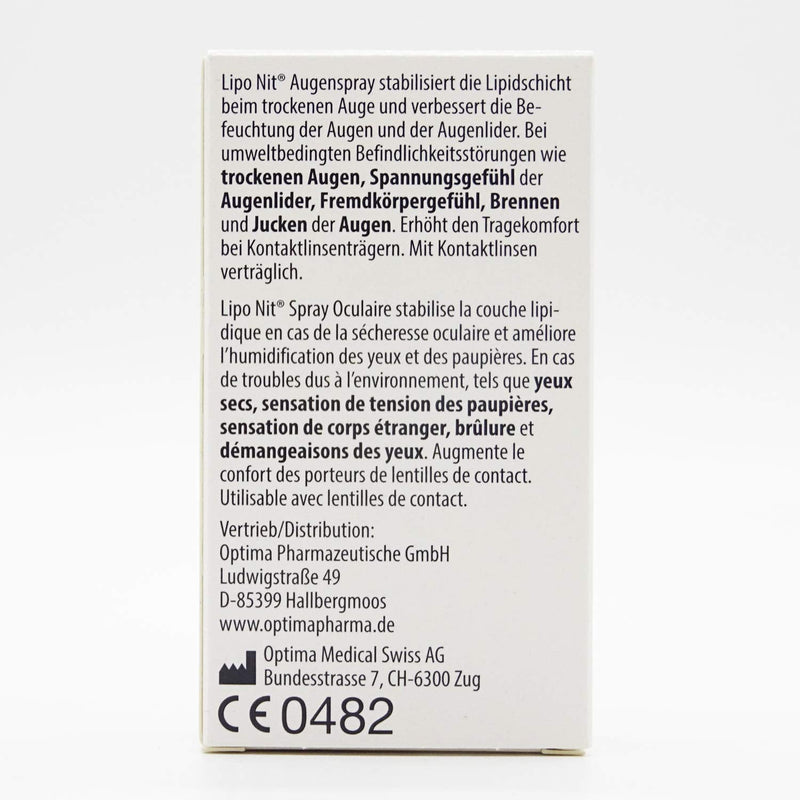 Liponit eye spray for dry eyes (10 ml) contact lens liquid - alternative to eye drops - NewNest Australia