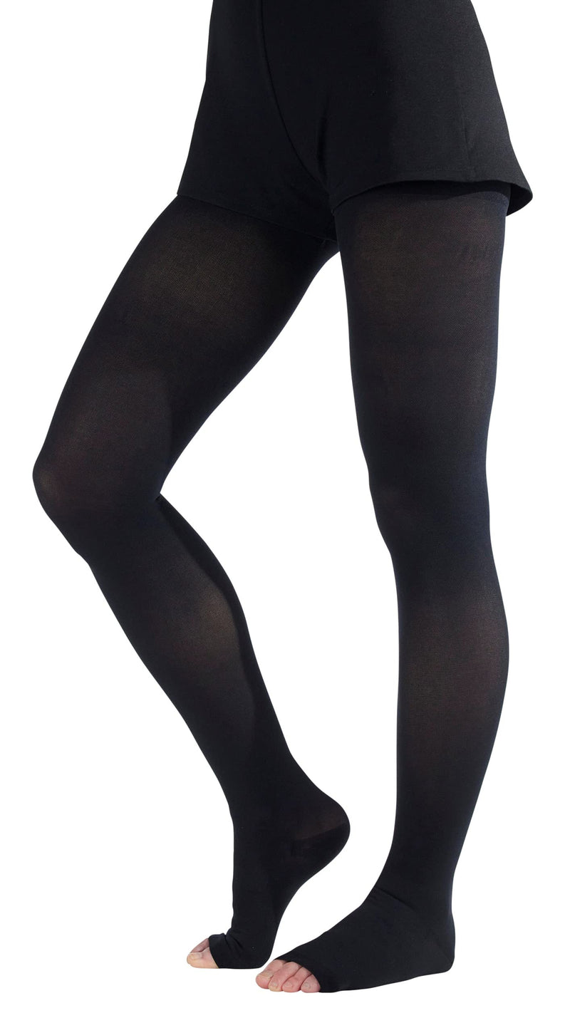 Absolute Support - Opaque Compression Stockings Pantyhose Women 20-30mmHg for Circulation - Firm Graduated Support Hose for Ladies - High Waist Tights - Black, Small - NewNest Australia