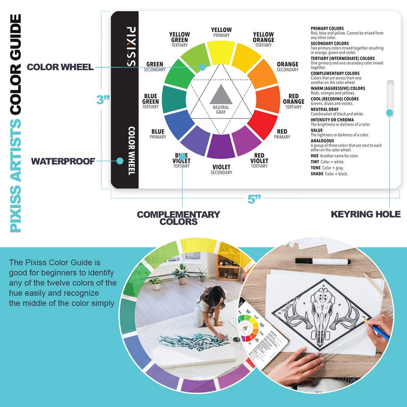 Proportional Divider Drawing Tool for Artists by Pixiss, Gray Scale Value Finder, Color Wheel and Artists View Catcher Finder - NewNest Australia