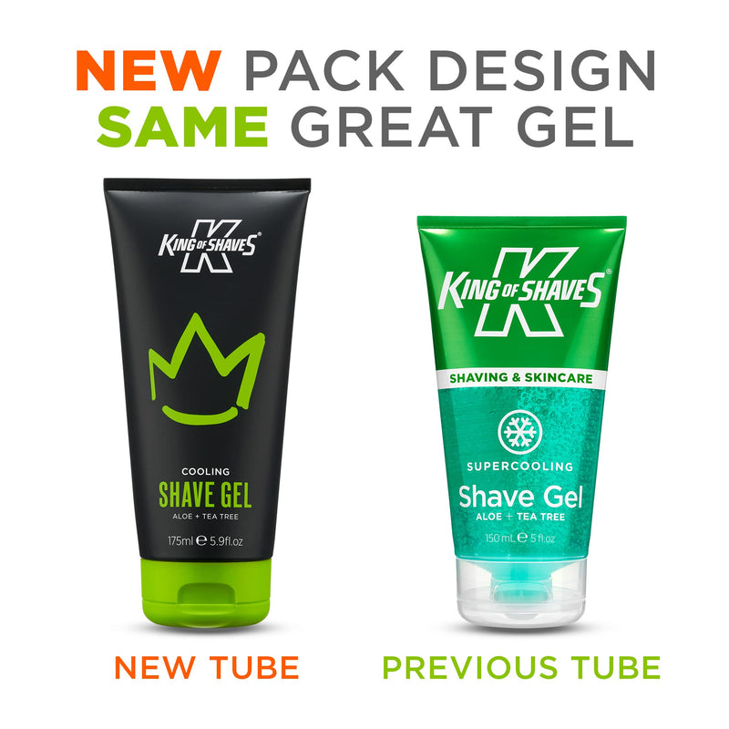 King of Shaves Cooling Aloe Vera Shaving Gel for Men 175ml DUO PACK 150 ml (pack of 2) - NewNest Australia