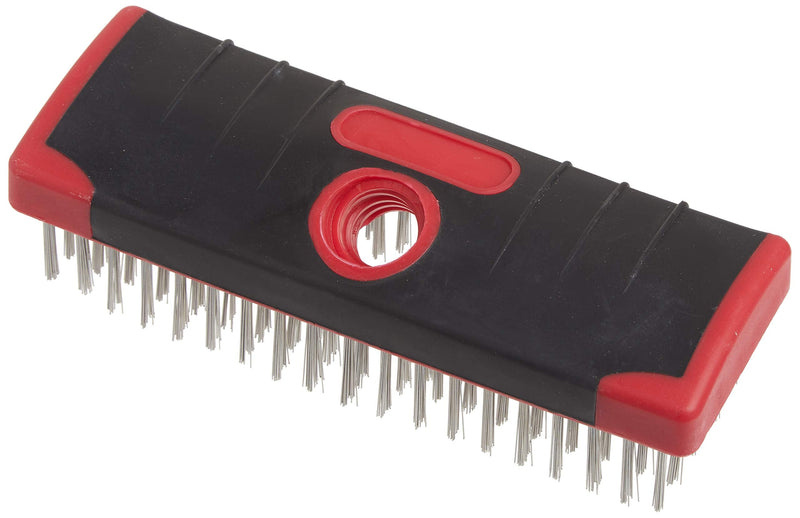 Red Devil 4166 7-Inch Soft Grip Stainless Steel Scrub Brush 7" - NewNest Australia