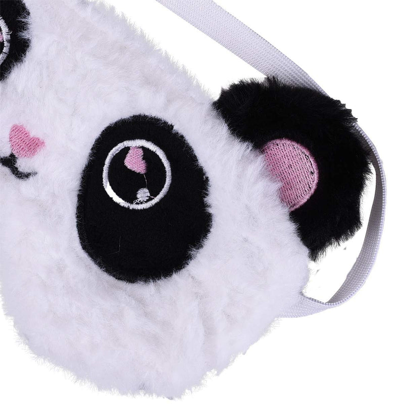 Ulife Mall Cute Panda Sleeping Mask Soft Fluffy Plush Blindfold Funny Novelty Sleep Mask Eye Cover Eyeshade for Girls Boys Women Men Kids Night Nap Travel Meditation - Panda A Panda - NewNest Australia