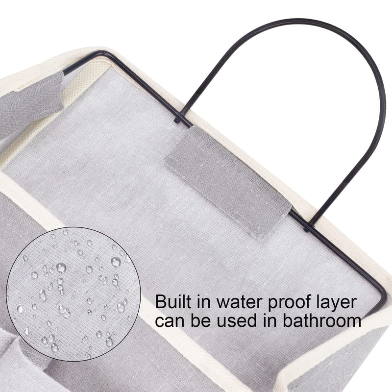 LYroo 2 Pack Wall Hanging Bag for Bathroom Kitchen Dormitory Organizer Basket Waterproof Wall Storage Box with Sticky Hook - NewNest Australia