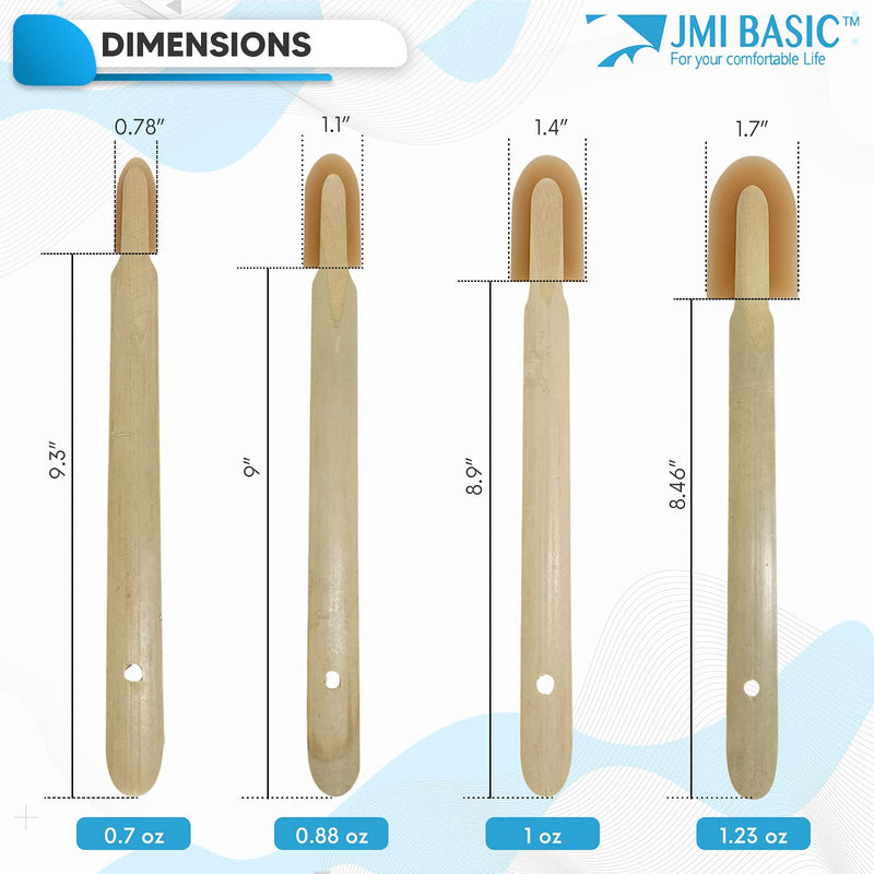 JMIBASIC Grout Caulk Finishing Tool - Assorted 4 Size Sets - Smooth Grout Sealant Silicone Caulking Tool - Rubber Spatula Spreader - Grout Sealer Applicator - Ergonomic Handle Grip (Wood) Wood - NewNest Australia