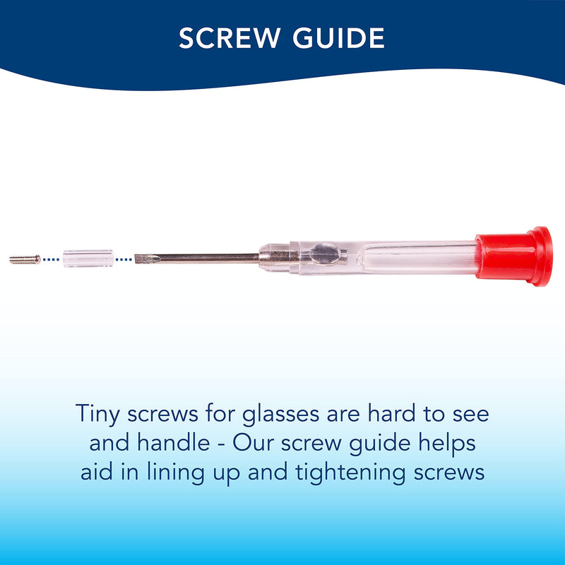 Apex Glasses Repair Kit - Eyeglass Repair Kit with Small Screwdriver ,Eyeglass Screws, Magnifying Glass, Screw Guide, & Storage Pouch - Universal Eyeglass Repair Kit for Reading Glasses, & Sunglasses - NewNest Australia
