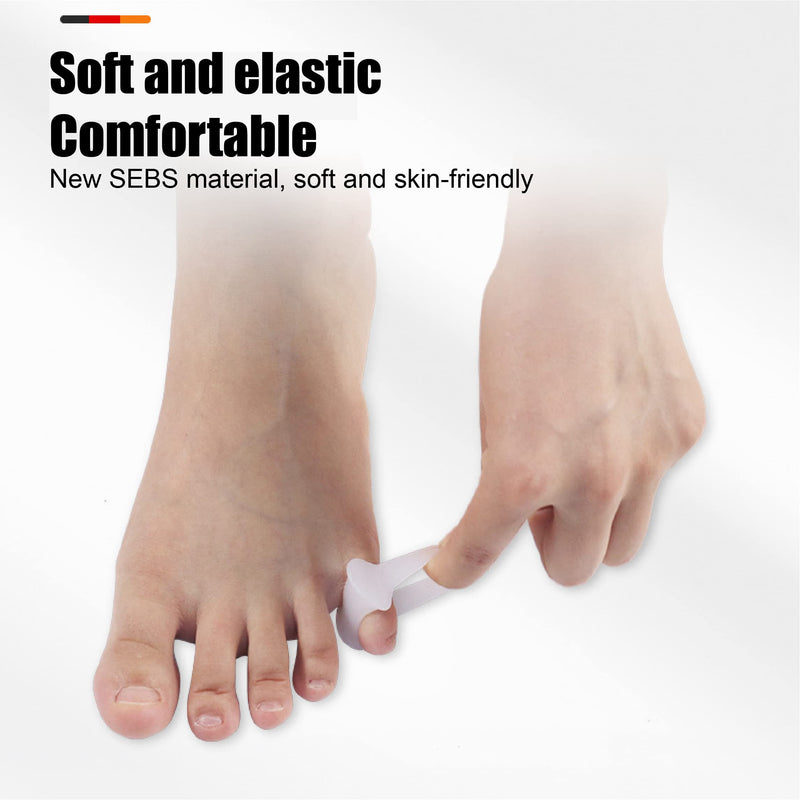 Toe spreader, pack of 6 gel toe stretchers, little toe, silicone toe separators for bunion and hammer toes, hallux valgus correction, relief pressure and pain, toe stretcher for overlapping toes - NewNest Australia