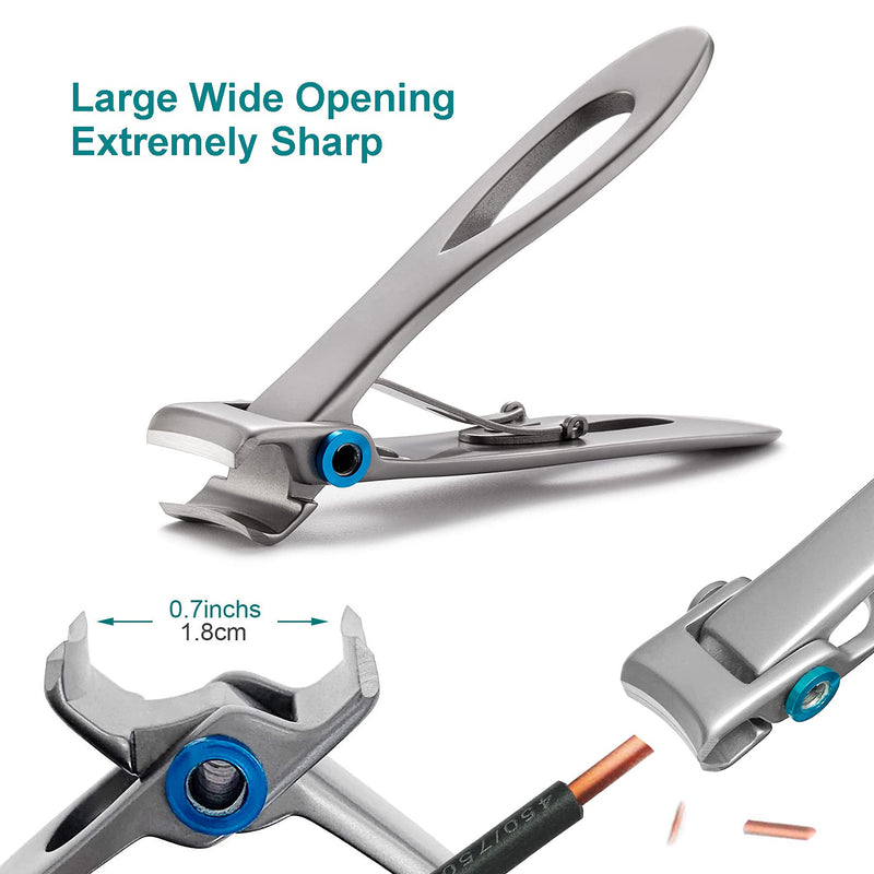 VOGARB Nail Clippers Set For Thick/Ingrown Nails Toenail 5pcs in 1 Large Long Handle Trimmer Wide Opening Cutter Heavy Duty Professional Podiatrist Pedicure Tool For Adult Seniors(JCDK5PS) Jcdk5ps - NewNest Australia