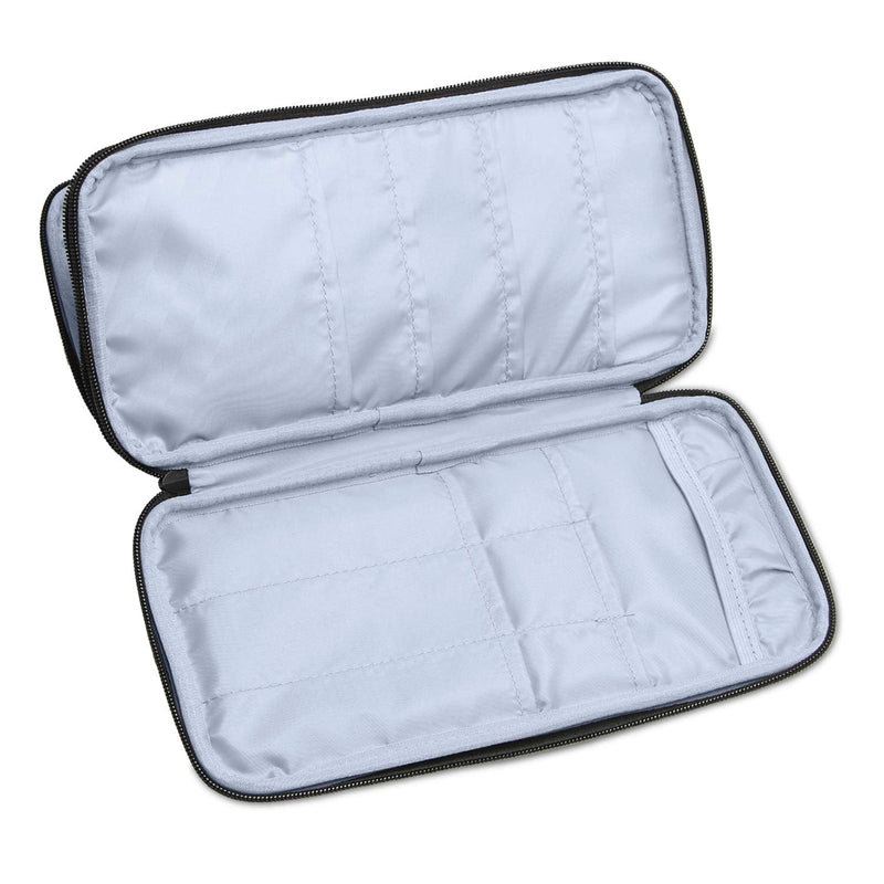 Teamoy Knitting Needles Case(up to 10-Inch), Travel Organizer Storage Bag for Circular and Straight Knitting Needles, Crochet Hooks and Knitting Accessories, Dark Blue-NO Accessories Included Medium - NewNest Australia