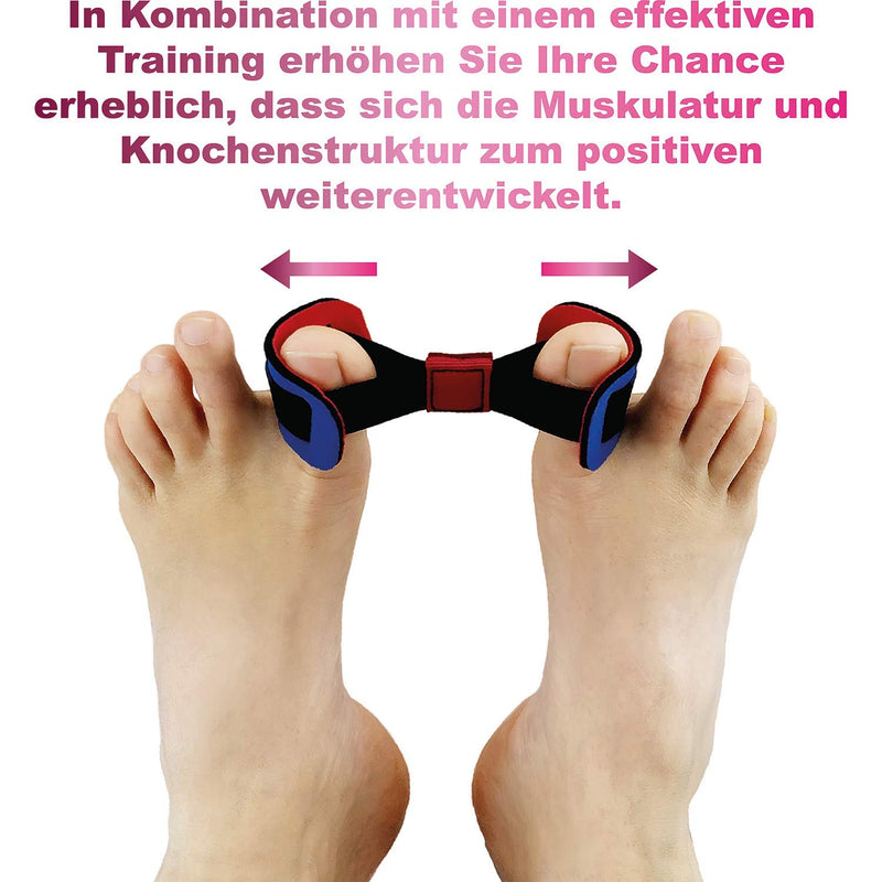 Valgofit® Toe Separator Hallux Valgus Silicone - Pack of 4 - Toe Separator - Correction for All Toes - Soft Bandage, for Men and Women - with Free Training Band and eBook - Chemical-Free - NewNest Australia