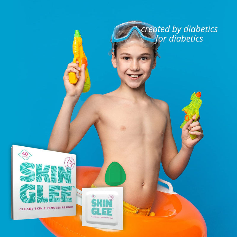 Not Just a Patch Skin Glee, Pre-CGM Patch Cleaning Wipes, Skin Cleansing Adhesive Remover Wipes with Alcohol, 40 wipes pack Skin Glee Remover - NewNest Australia