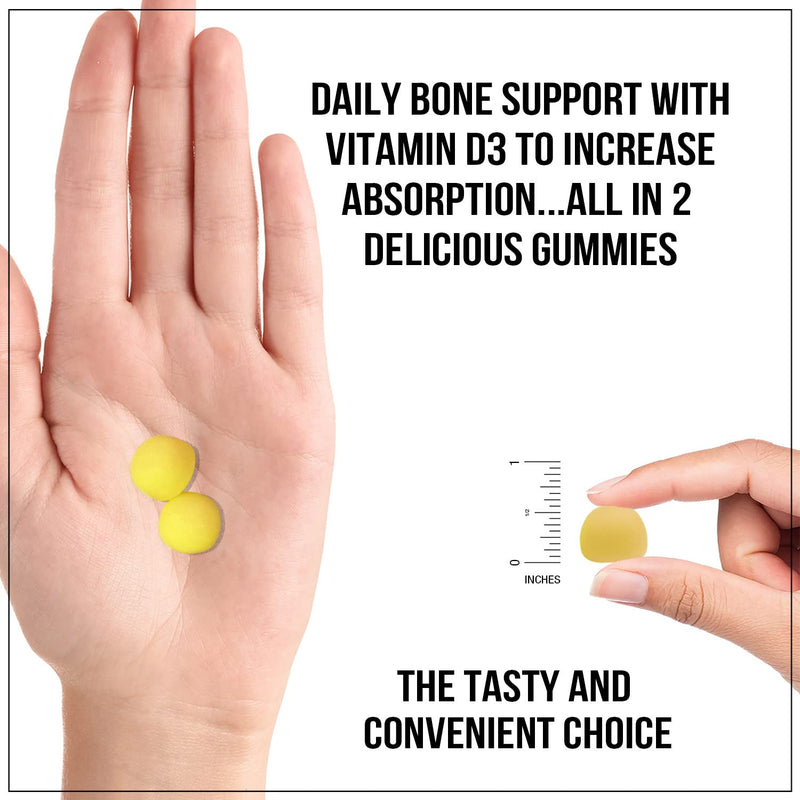 Calcium Gummies Sugar Free with Vitamin D3 - Highly Concentrated Calcium Carbonate and Vitamin D Gummy Chews Support Bones and Teeth - Non-GMO, Tasty Orange Flavor, for Everyone - 60 Gummies 60 Count (Pack of 1) - NewNest Australia