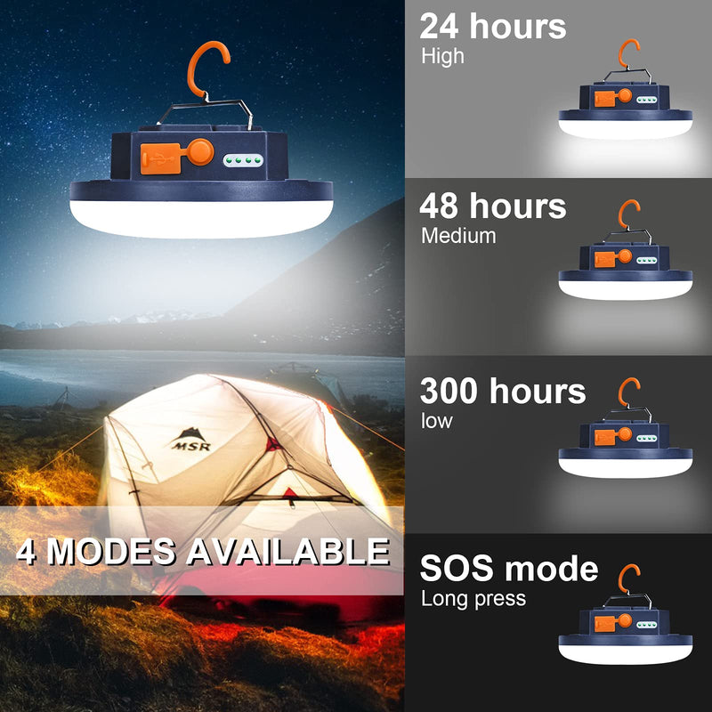 IODOO Portable LED Camping Light Magnet Car Repair Light,18650 1500LM 7800mAh Camping Lanterns Power Bank Rechargeable LED , IPX4 Waterproof Tent Light, Flashlight , Hiking, Fishing Father Day Gift L(30W,7800mAh) - NewNest Australia