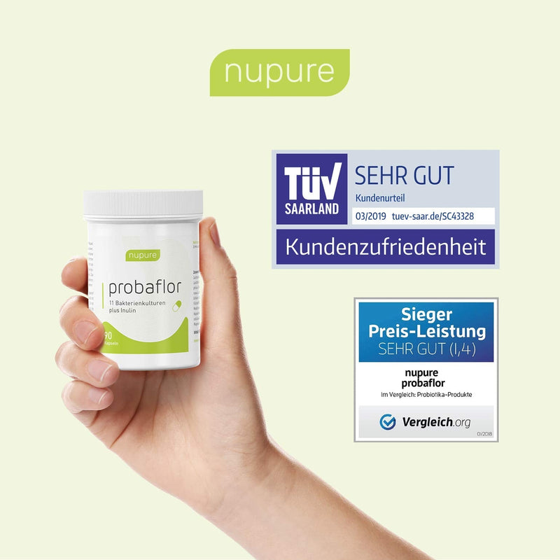 Nupure Probaflor, 11 Active Bacterial Cultures Plus Inulin - NewNest Australia