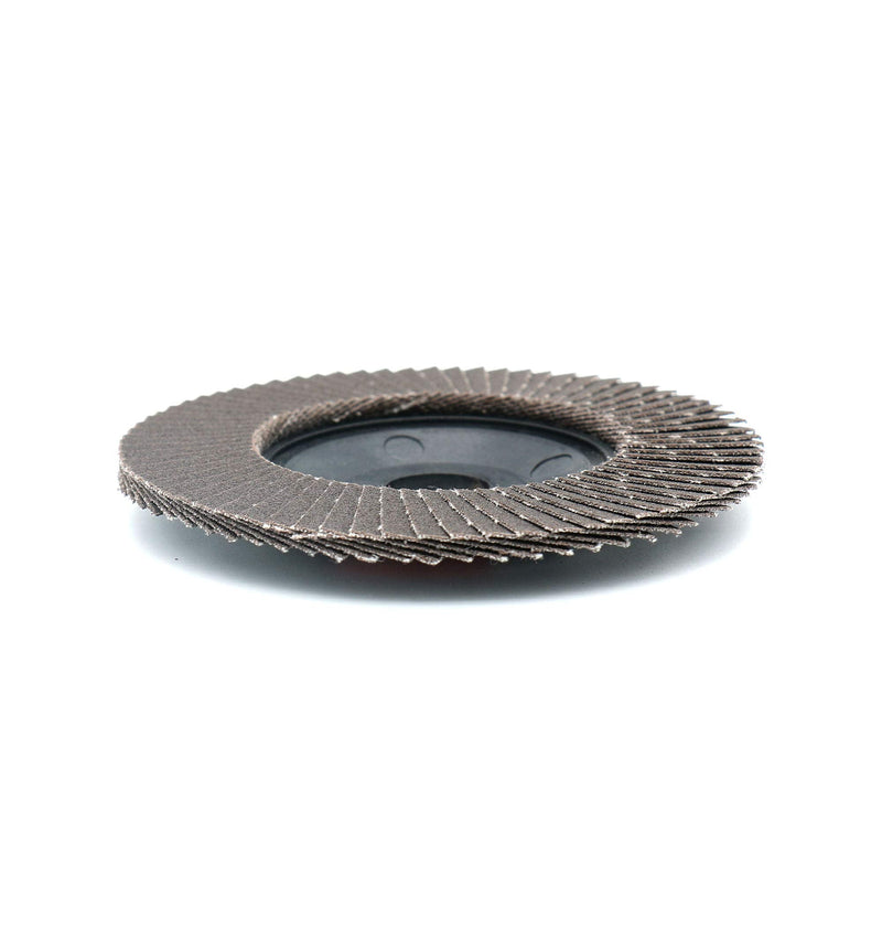 Anmeilexst 10 Packs 5/8" 80 Grit and 320 Grit High Density Calcination Alumina Flap Disc Abrasive Wheel, 4" Diameter, for Polishing Metal, Stainless Steel and Wood - NewNest Australia