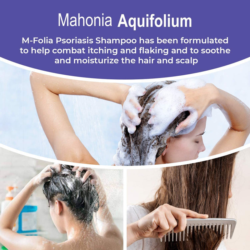 M-FOLIA Psoriasis Shampoo Dual Pack 2 x 250ml Shampoo is Specially Formulated to Help Rejuvenate, Soothe & Clear the Scalp of Psoriasis, Eczema, Derma and Related Dry Scalp Conditions 2 Pack - NewNest Australia