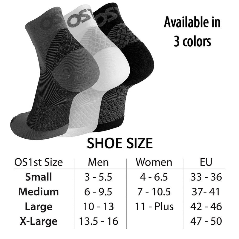 Orthosleeve stockings with degressive compression for plantar fasciitis and heel spurs FS4, black, size L - pack consisting of one pair - NewNest Australia