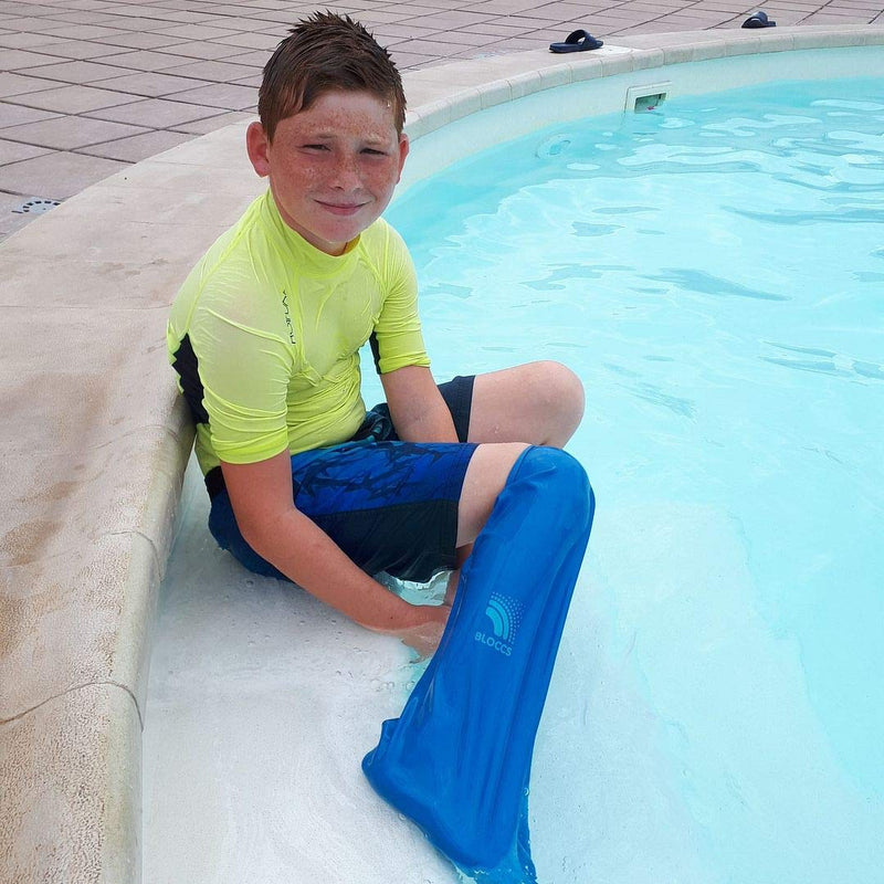 Bloccs - Waterproof Cast Leg Protector - #CL78-XS - Kids (XS) Blue XS (Pack of 1) - NewNest Australia