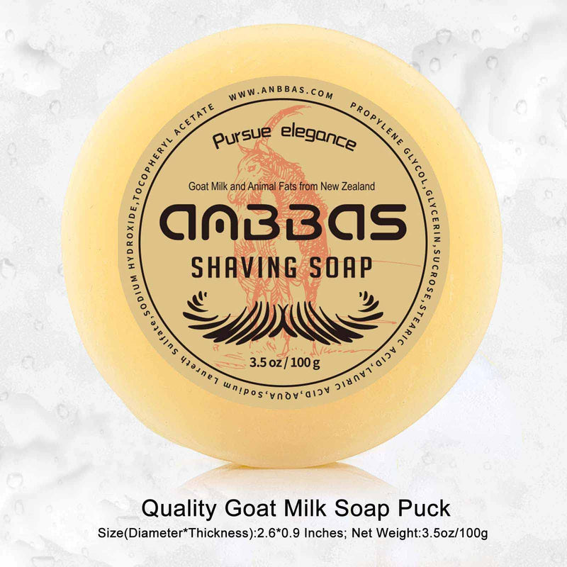 Anbbas shaving brush, beard brush made of nylon hair with POP shaving cup made of food-safe melamine, 100g shaving soap shaving set for men wet shaving, hair removal for women girls birch - NewNest Australia