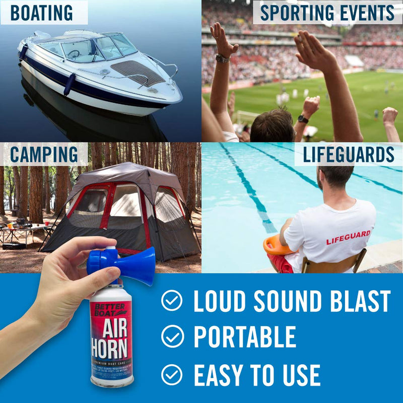 Air Horn for Boating Safety Canned Boat Accessories | Marine Grade Airhorn Can and Blow Horn 3.5 oz - NewNest Australia