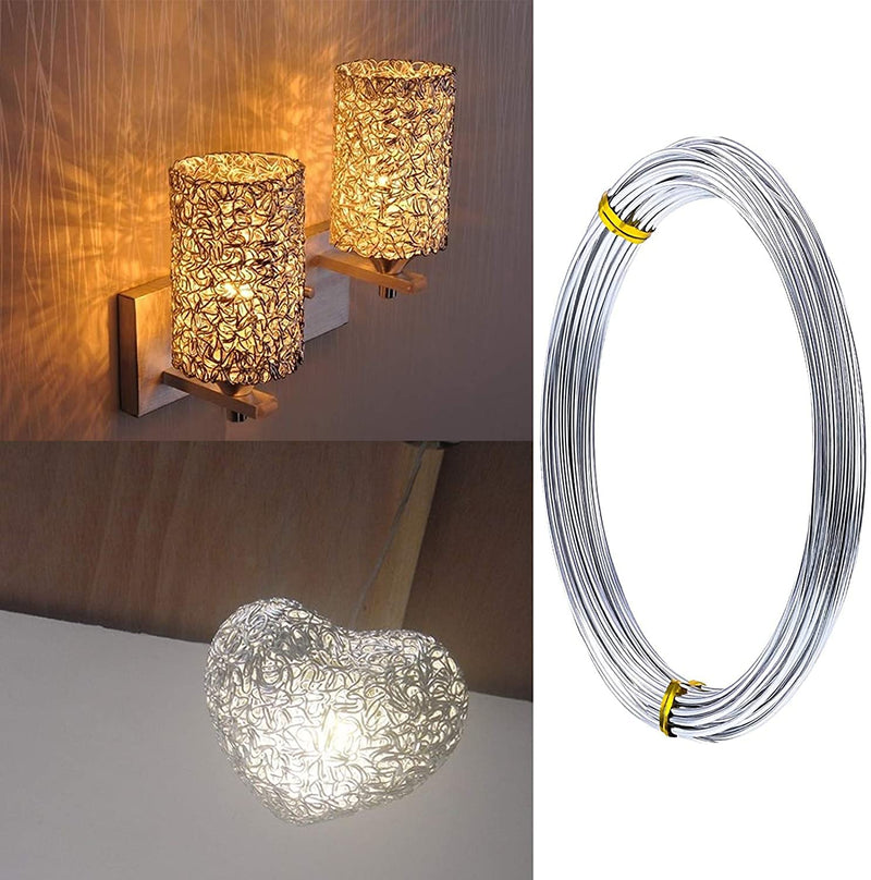 14 Gauge Aluminum Wire Silver Aluminum Wire 2mm Metal Craft Armature Wire 14 Gauge Bendable Metal Wire for Making Beading Jewelry Craft Dolls Skeleton DIY Crafts (4 Rolls, Total 131.2Ft) 14 Gauge Wire D2.0mm - NewNest Australia