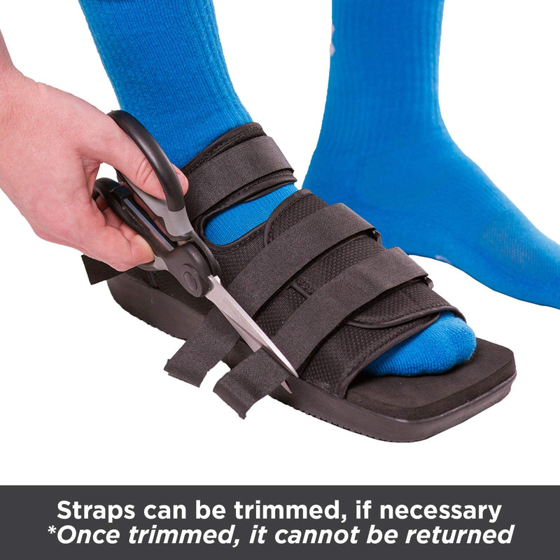 BraceAbility Post-op Shoe for Broken Foot or Toe | Medical/Surgical Walking Boot Cast, Stress Fracture Brace & Orthopedic Sandal with Hard Sole (Small - Female) Small (Pack of 1) - NewNest Australia