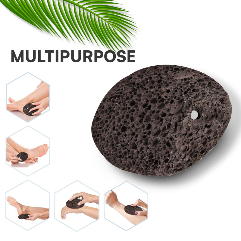 NIMXY Volcanic Lava Pumice Stone for Feet and Hands – Feet Hard Skin Remover – Foot Scrubber for Dead Skin Removal – Natural Foot File and Callus Remover for Skin Exfoliation (Brown) Brown - NewNest Australia
