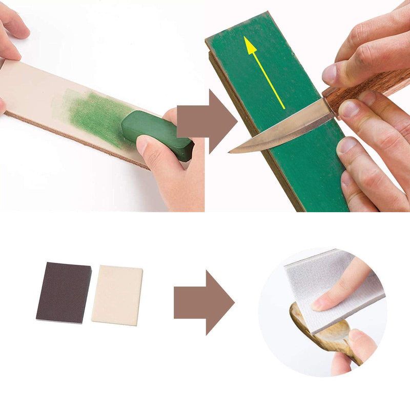 Olerqzer Wood Carving Tools for Beginners, 12-in-1 Wood Carving Kit with Carving Hook Knife, Whittling Knife, Chip Carving Knife, Gloves, Carving Knife Sharpener for Spoon, Bowl, Kuksa Cup - NewNest Australia