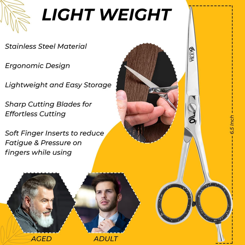 OCBA Hairdressing Scissors, Hairdressing Salon Scissors Stainless Steel Hair Scissors Professional Hairdressing Scissors, 6 Inch Scissors for Adults (Classic Hairdressing Scissors) Classic Hairdressing Scissors - NewNest Australia