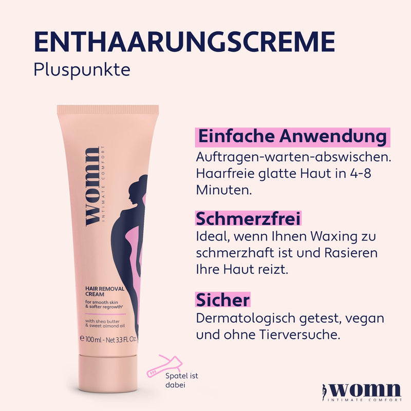 womn Intimate Comfort HAIR REMOVAL CREAM - hair removal cream for bikini area and armpits, 100 ml - NewNest Australia
