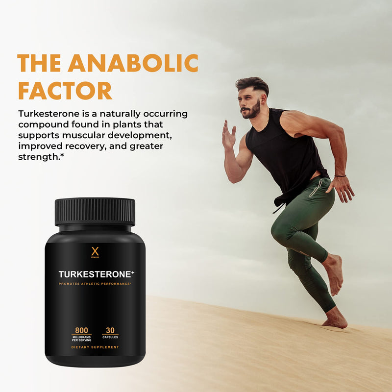 Turkesterone+ 800mg - (Similar to Ecdysterone) for Muscular Development - Natural Anabolic - Dynamic Athletic Performance - Non GMO, Vegan - Turkesterone Supplement - By Humanx - NewNest Australia