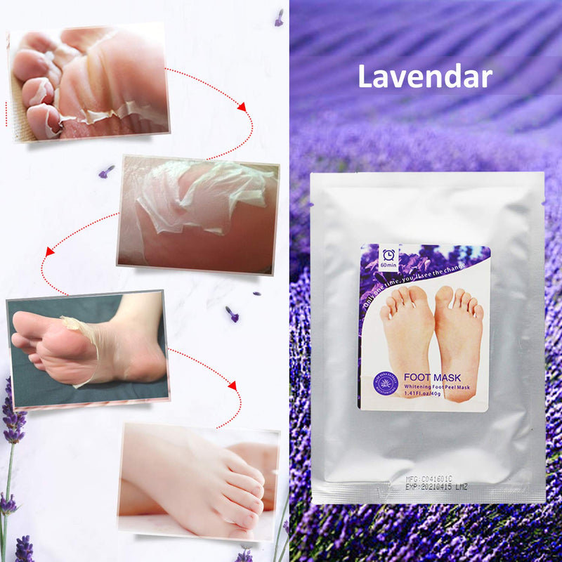 Foot Peeling Mask, Wolady Feet Peel Mask Exfoliating Socks Moisturizing Mask for Foot Care, Peeling Off Calluses & Dead Skin, Making Your Feet Smooth, 2 Pairs - NewNest Australia